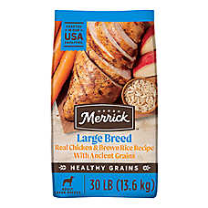 Merrick? Large Breed Adult Dry Dog Food - Natural, Healthy Grains, Chicken & Brown Rice