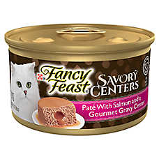 Fancy Feast Savory Centers, Pate, Salmon