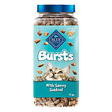Blue Buffalo&trade; Bursts Crunchy Cat Treats - Savory Seafood, Natural