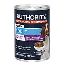 Authority Homestyle Adult Wet Dog Food - Minced Turkey, 13 oz