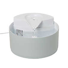 Top Paw? Flowing Dog Water Fountain, Includes Filter, Plastic, White, 50 FL OZ, 150 FL OZ, 300 FL OZ