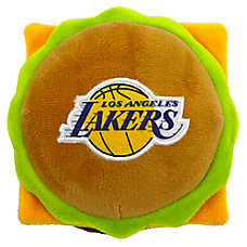 Pets First LA Lakers Plush Hamburger Dog Toy
