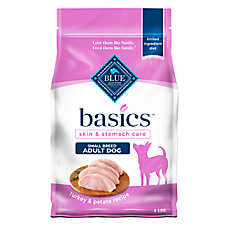 Blue Buffalo Basics Skin & Stomach Care, Small Breed Turkey Dry Dog Food, Grain Free & Chicken Free