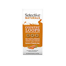 Science Selective Naturals Country Loops - Timothy Hay and Carrot - High Fiber - Guinea Pig, Rabbit