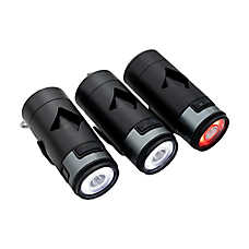 Lumi Pawtners Hands-Free Waste Bag Holder W/ Rechargable 7-Setting LED Flashlight & Carabiner Clip