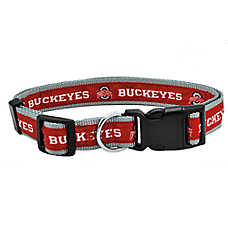 Pets First Ohio State Buckeyes Satin Dog Collar