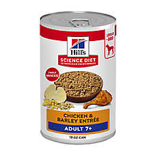 Hill's? Science Diet? 7+ Senior Wet Dog Food - Chicken & Barley, 13 oz