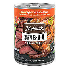 Merrick? Grain Free Slow Cooked BBQ Premium Adult Wet Dog Food - Natural, 12.7 oz
