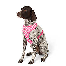 Top Paw? Pink Checkered Adjustable Fashion Comfort Dog Harness