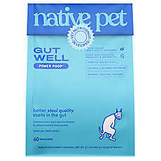 Native Pet GutWell Dog Power Poop Probiotics Gut Health & Digestive Health Supplement, 12.7oz