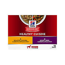 Hill's Science Diet Healthy Cuisine Adult Wet Dog Food - Chicken & Beef, Variety Pack 12 ct 12.5 oz