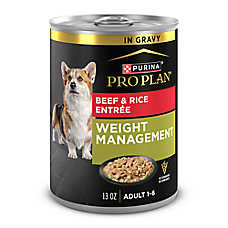 Purina Pro Plan Weight Management Adult Dog Wet Food - Beef & Rice Entree, 13 oz