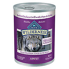 Blue Buffalo? Wilderness&trade; Adult Wet Dog Food - High-Protein, Wholesome Grains, 12.5 oz