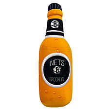Pets First Brooklyn Nets Plush Bottle Dog Toy
