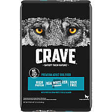 CRAVE&trade; High Protein Adult Dry Dog Food - Grain Free, Salmon & Ocean Whitefish