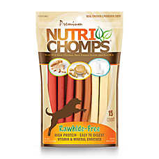 Nutri Chomps 5" Rawhide Free Twists Dog Treat - Assorted Flavors