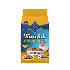 Blue Buffalo Tastefuls Adult 7+ Cat Dry Food - Gravy Experience, Chicken & Brown Rice