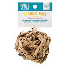 Full Cheeks&trade; Small Pet Braided Ball Chew