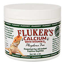Fluker's? Phosphorous Free Calcium with Vitamin D3 Indoor Reptile Supplement - D3 Calcium - 4 oz