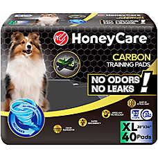 Honey Care Super Absorbant Dog Training Pads W/ Carbon Technology For Odor Elimination, XL - 40 Ct