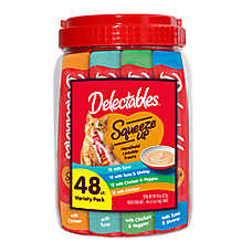 Hartz Delectables&trade; Squeeze Up? Lickable Cat Treat - Tuna & Chicken Variety Pack, 48 Ct