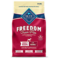 Blue Buffalo Freedom Grain Free, Beef & Potatoes Adult Dry Dog Food, Chicken Free