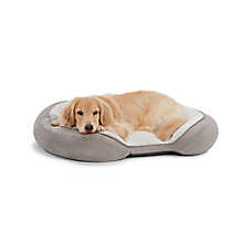 Top Paw? Orthopedic Grey Lounger Dog Bed, Large, Extra Large, 30Lx38W, 38Lx48W