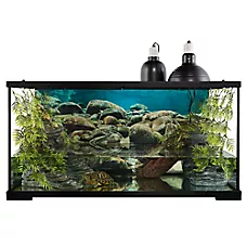 Thrive® Semi-Aquatic Essentials Kit - Semi-Aquatic Reptile Terrarium Kit - 40 Gallon - 36x18x18