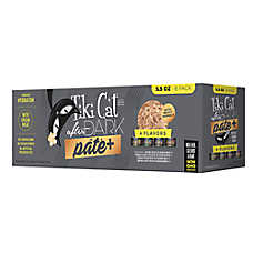 Tiki Cat After Dark Pate+ Adult Cat Wet Food - High Protein, With Organ Meat, 8 Count Variety Pack