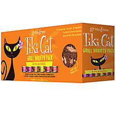 Tiki Cat? Grill Cat Food - Non-GMO, Grain & Potato Free - Variety Pack, 12 CT, 33.6 OZ