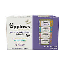 Applaws Cat - Adult, Wet Food, In Broth, Variety Pack, 24 CT, 59.28 OZ