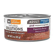 Simply Nourish? Natural Solutions Digestion Adult Wet Cat Food - Natural, With Grain
