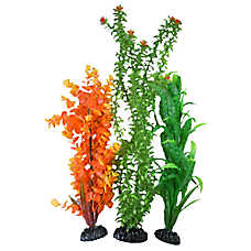 Top Fin? Artificial Skinny Aquarium Plant Variety Pack - Fish Tank Plant Decor - 4-21 in