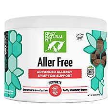 Only Natural Pet? Dog Aller Free Advanced Allergy Support Soft Chews, Natural Bacon Flavor, 60 Count