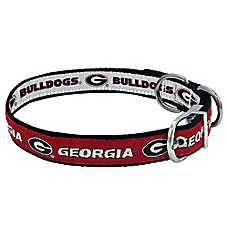 Pets First Georgia Bulldogs Reversible Dog Collar