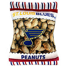 Pets First St. Louis Blues Plush Peanut Bag Dog Toy