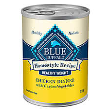 Blue Buffalo? Homestyle Recipe Healthy Weight Adult Wet Dog Food - Chicken Dinner, 12.5 oz