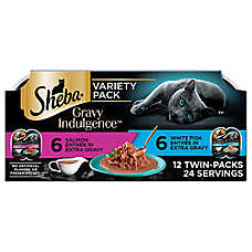 SHEBA Perfect Portions Gravy Indulgence - Salmon, White Fish, 31.7 OZ