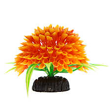 Top Fin? Artificial Flower Ball Aquarium Plant - Fish Tank Plant Decor - 4 in