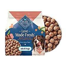 Blue Buffalo Love Made Fresh Adult Fresh Dog Food - Beef Cooked Meatball