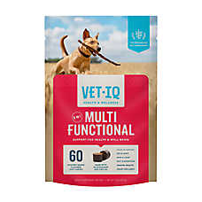 VetIQ Dog 8-in-1 Multifunctional Supplement with Glucosamine, Hickory Smoke Flavor Soft Chews, 60 ct