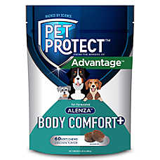 Pet Protect Dog Body Comfort + Inflammatory Support, Alenza, Chicken Flavor Soft Chews, 60 Count