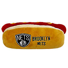 Pets First Brooklyn Nets Plush Hot Dog Dog Toy