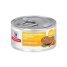 Hill's Science Diet Adult Wet Cat Food - Urinary Hairball Control Stew, 2.9 Oz