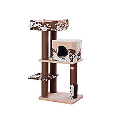 PetPals 50-in Cowboy Western Style Cat Tree, Brown