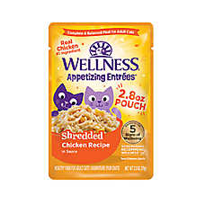 Wellness? Appetizing Entrees Adult Cat Wet Food - Grain Free, Shredded, 2.8 OZ