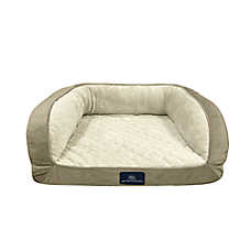 Serta Quilted Orthopedic Bolster Pet Couch Bed