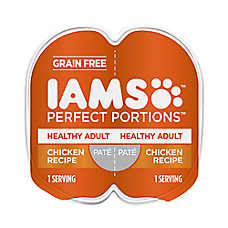 Iams Perfect Portions Healthy Adult Wet Cat Food Grain Free Chicken Pat��