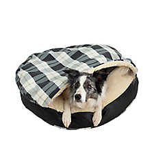 Snoozer? Wag Collection Barkely/Black Diamond Luxury Cozy Cave? Round Dog Bed
