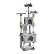 Yaheetech 72-in Multi-Level Cat Tree with 2 Condos, 3 Perches, Ladder and Scratching Posts